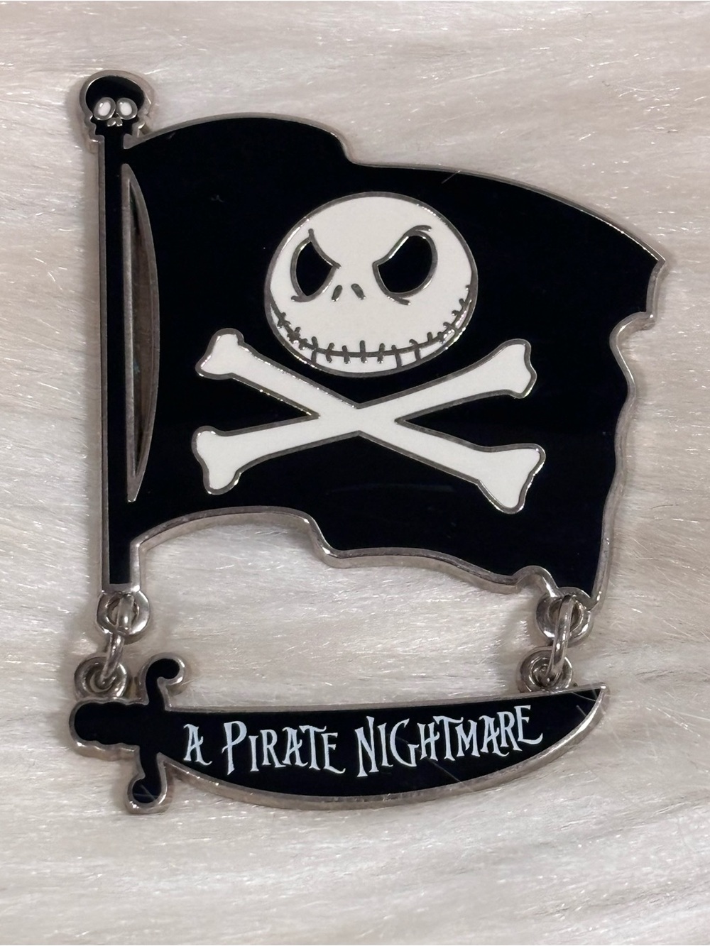 Disney Pirate Nightmare Jack Skellington Crossbones Pin
